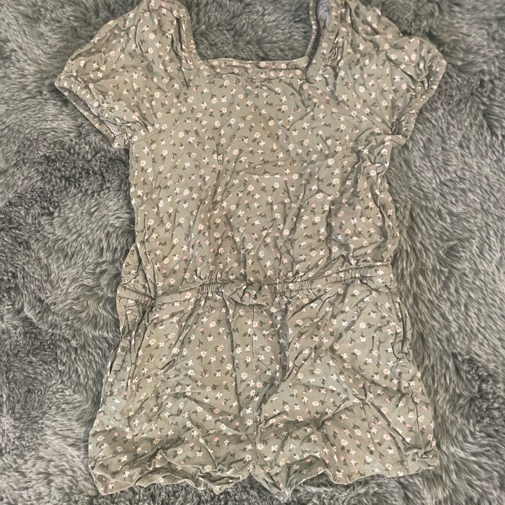 Baileys Blossom Sage Floral Romper
